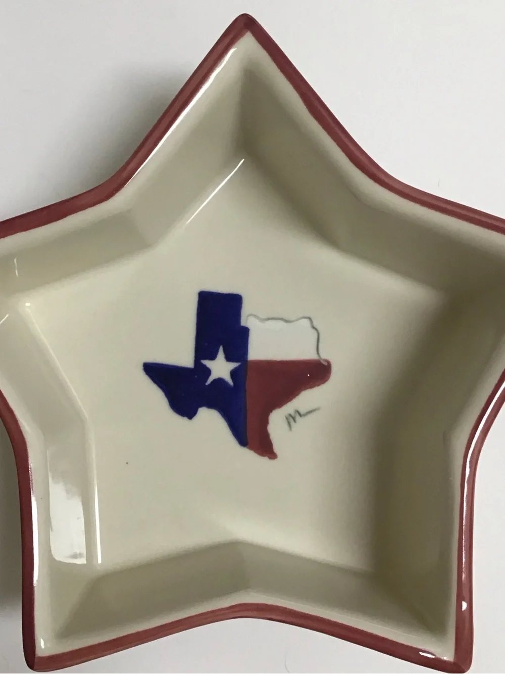 Hartstone Pottery Star Bowl Texas Proud Serving Dish July 4th Vintage 1991 NWT - Picture 6 of 12